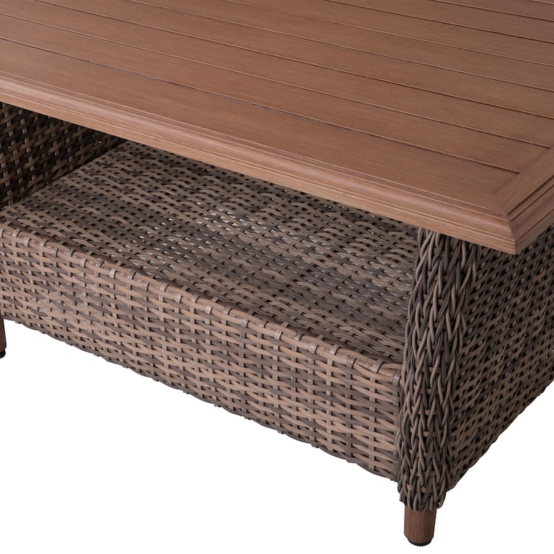 Mitchell 4-Piece Outdoor Aluminum Wicker Sofa Set
