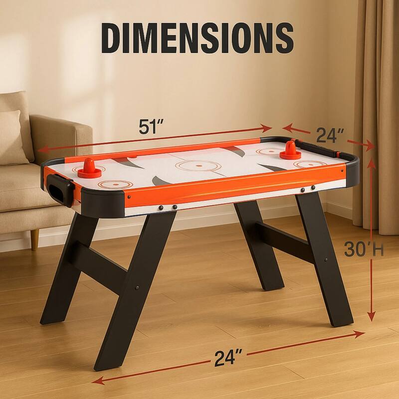 ProMounts Full Size Air Hockey Table Durable Easy to Assemble Fun