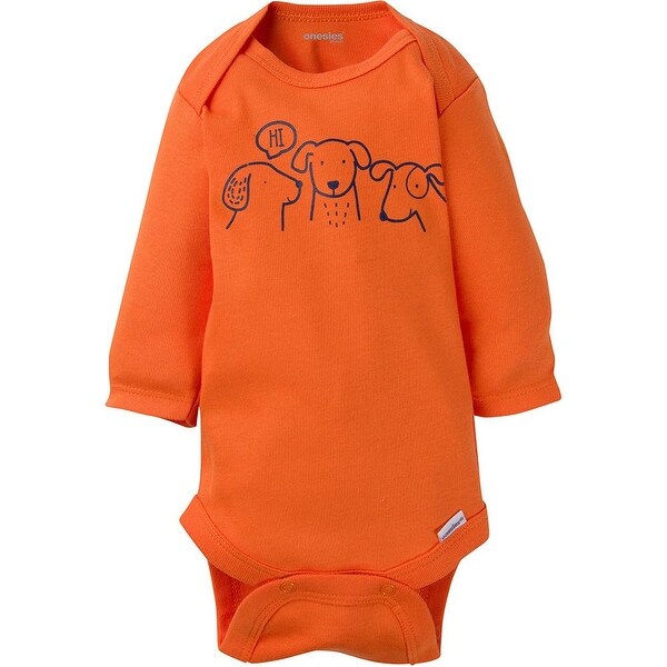 orange long sleeve onesie