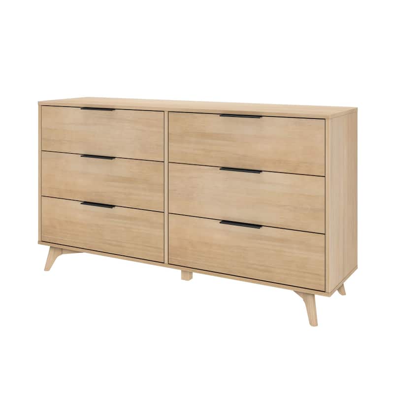 Plank and Beam Haven 6-Drawer Dresser with Drawer Pull Handles
