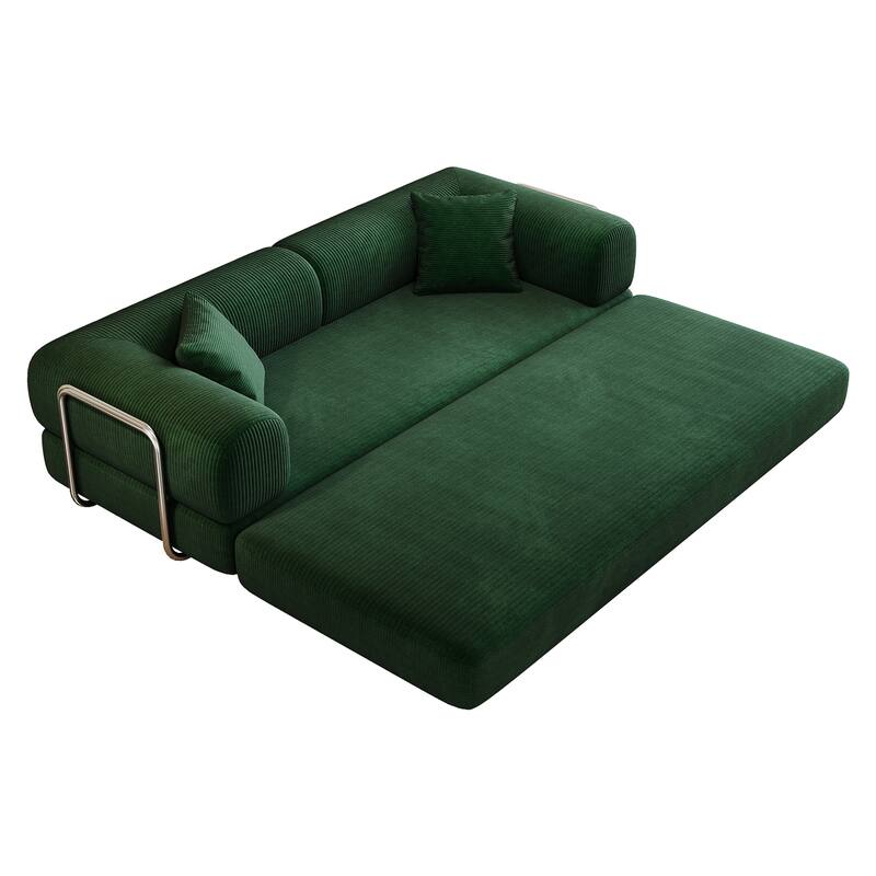 HOMYLIN 78.8" Compression Floor Sofa Bed, Convertible Foam Sofa