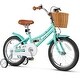 preview thumbnail 3 of 28, Gymax 16'' Kids Bike w/ Height Adjustable Handlebar Seat Basket Bell Green