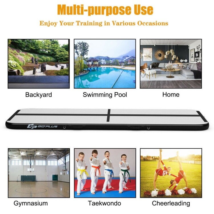 10 feet air track inflatable online gymnastics tumbling mat with pump