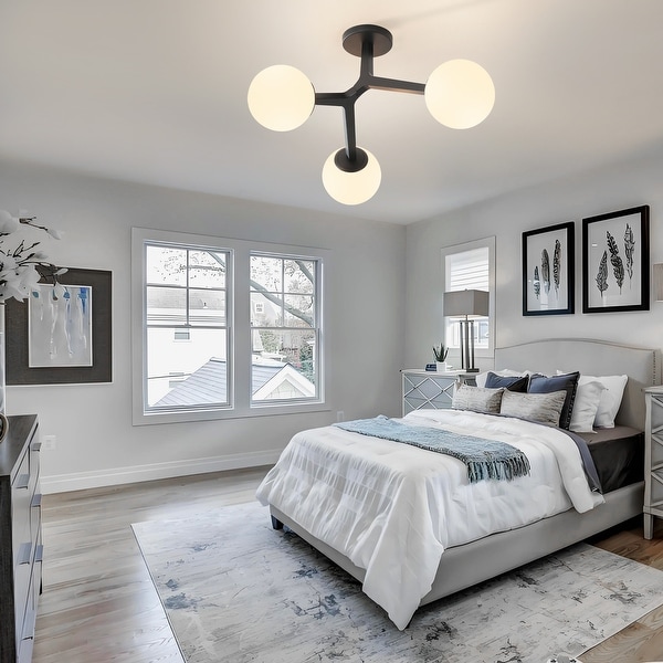 Grey bedroom ceiling light top