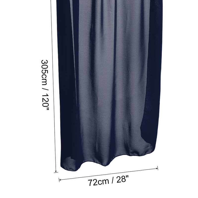 10Ft Chiffon Table Runner 28 x 120 Inch Rustic Gauze Tablecloth - 28 x 120 Inch