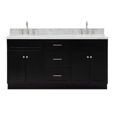 Ariel F067DCW2RVO Hamlet 67" Free Standing Double Basin Vanity Set
