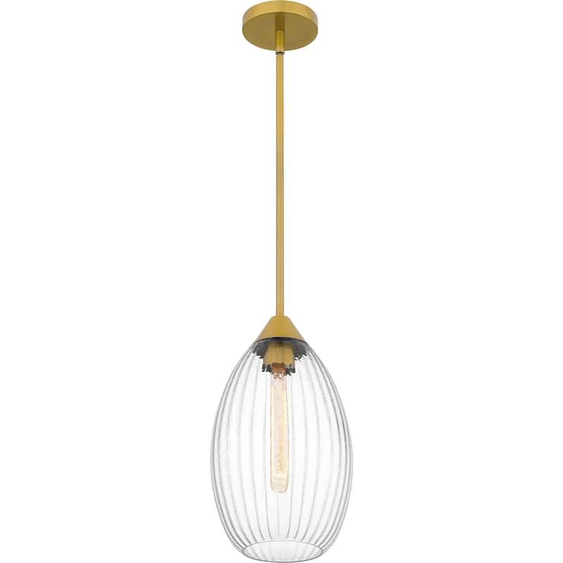 Marza 1-Light Brushed Gold Mini Pendant