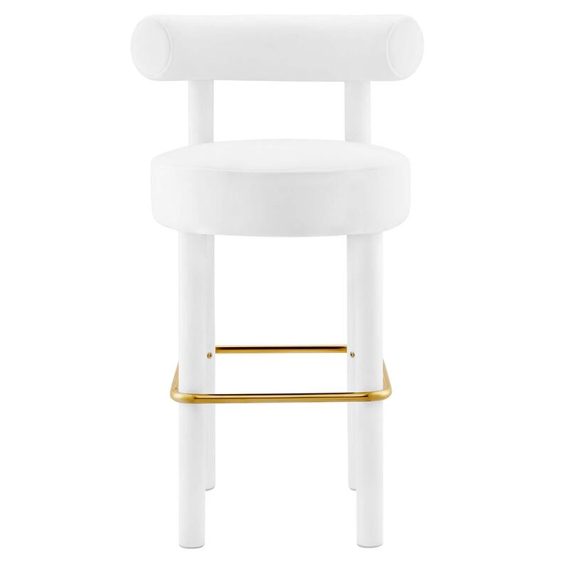 Toulouse Performance Velvet Bar Stool - Set of 2