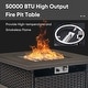 preview thumbnail 47 of 189, Pocassy Outdoor Wicker Sofa with Swivel Chair Fire Pit Table Furniture Set.