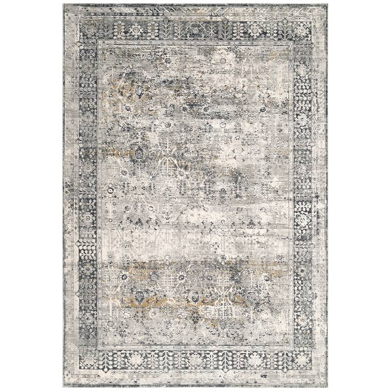 Christian Collection Grey/Cream Area Rug