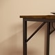 preview thumbnail 10 of 8, HOMCOM 70" Long Bar Table with Charging Station, Industrial Style Rectangular Bar Height Pub Table with Steel Frame.