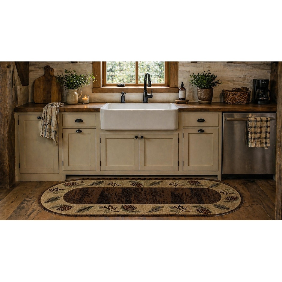 American Destination Cumberland Brown Lodge Area Rug - 2'2"x5'3"