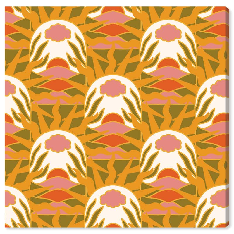 Wynwood Studio Canvas Abstract Garden Terrariums Brown and Ochre Vintage Wall Art Canvas Print - 30 x 30
