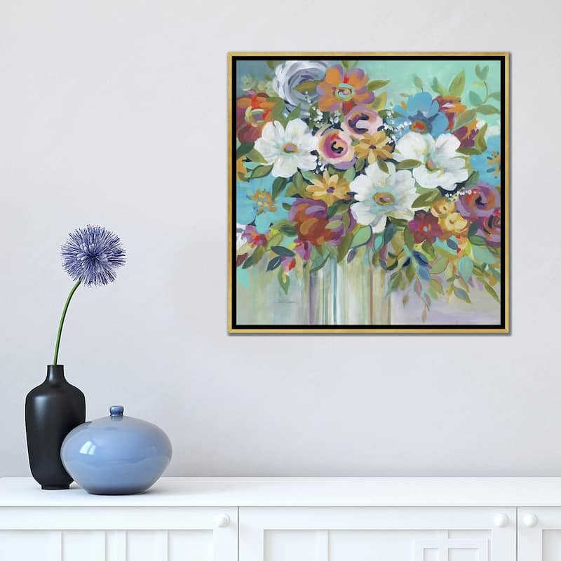 iCanvas "Confetti Bouquet I" by Carol Robinson Framed Canvas Print