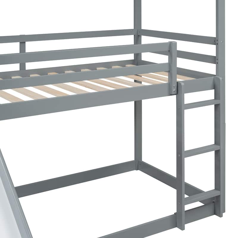 Twin over Twin Bunk Bed with Ladder