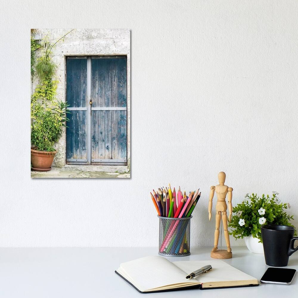 iCanvas "Blue Door On A Sassi House In Matera." by Julie Eggers Canvas Print