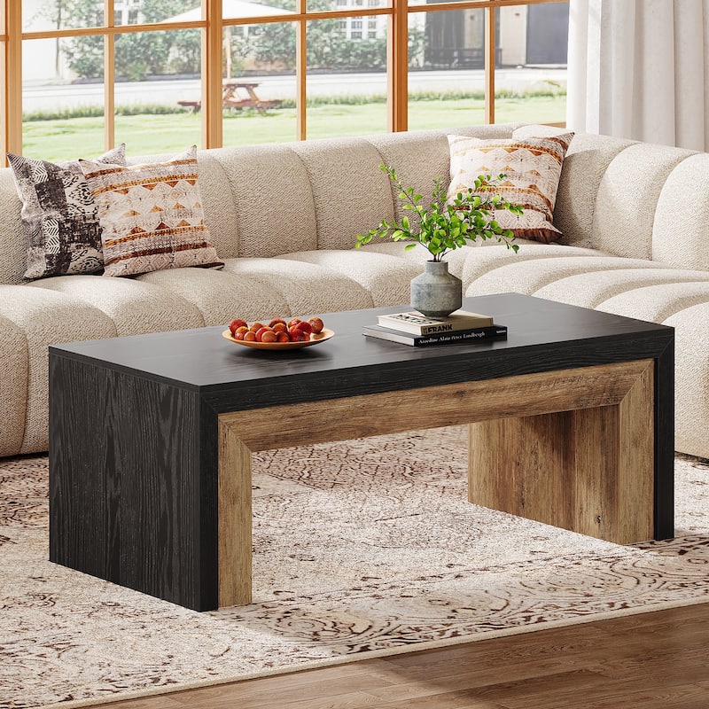 Farmhouse Rectangle Coffee Table for Living Room