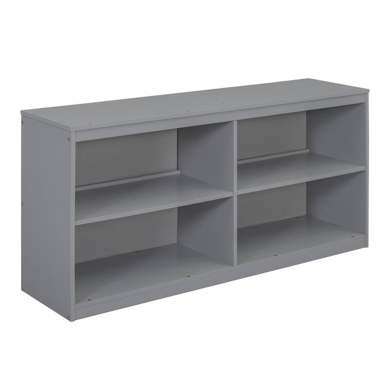 Solid Wood Loft Bed with Retractable Writing Desk and 4 Drawers, Lateral Portable Desk and Shelves