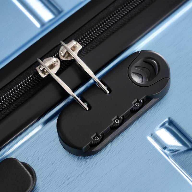 Stylish 3 Piece Hardshell Luggage Set with TSA Lock, Spinner Wheels and Spacious Interior for Travel