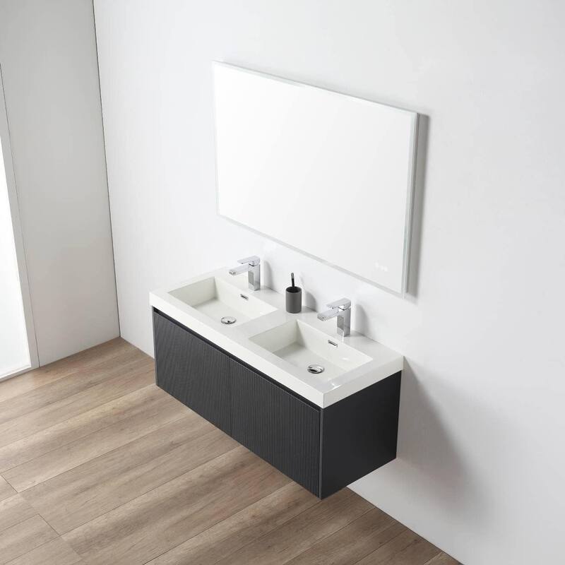 Blossom Positano 48" Floating Double Sink Vanity with Acrylic Top
