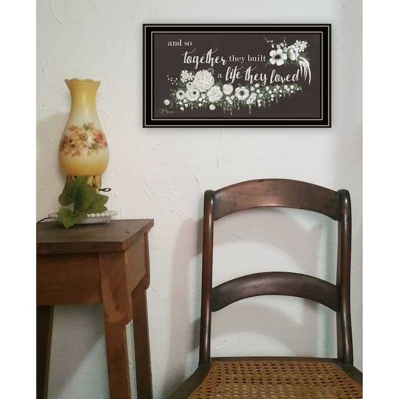TrendyDecor4U Contemporary "Together They Built" Framed Print Wall Art