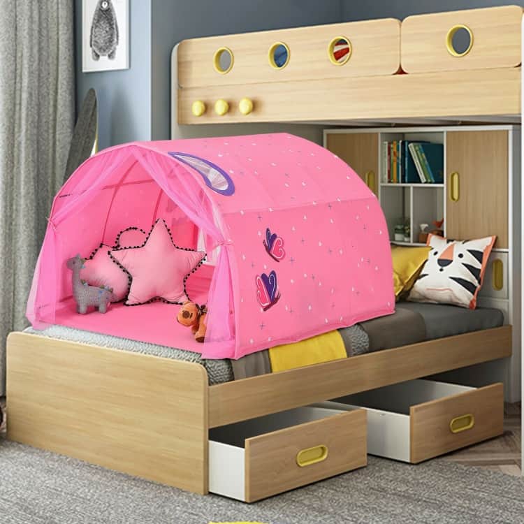 Kids Galaxy Starry Sky Dream Portable Play Tent with Double Net Curtain - 57" (L) x 40" (W) x 32.5" (H)