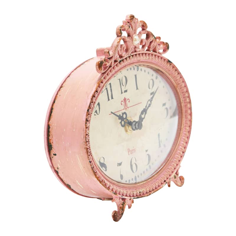 Decorative Pewter Mantel Clock