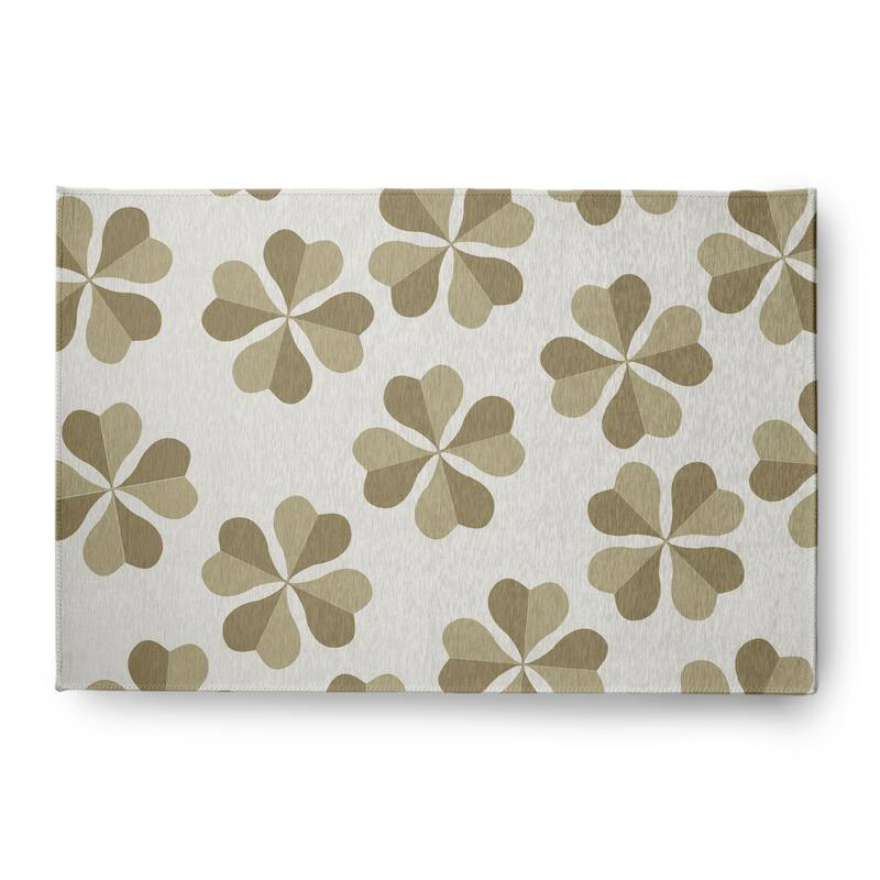Lucky Patch St. Patrick's Day Chenille Rug - Sustainable Green - 8' x 10'