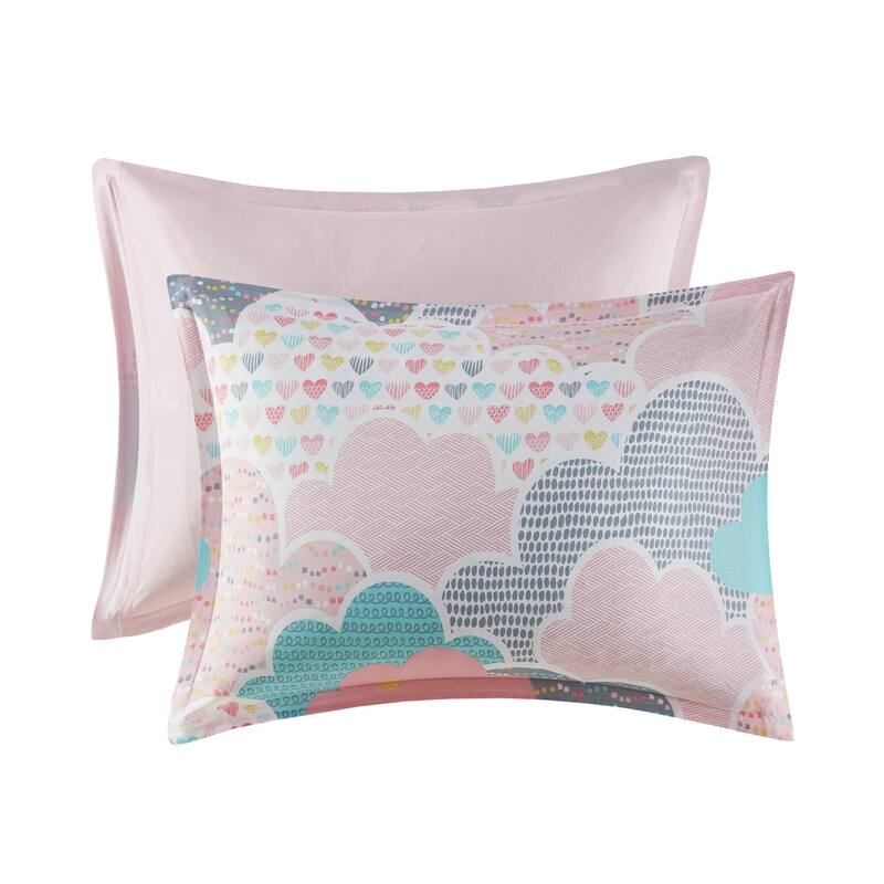 Intelligent Design Kids Bliss Pink Cotton Printed 5-piece Comforter Set
