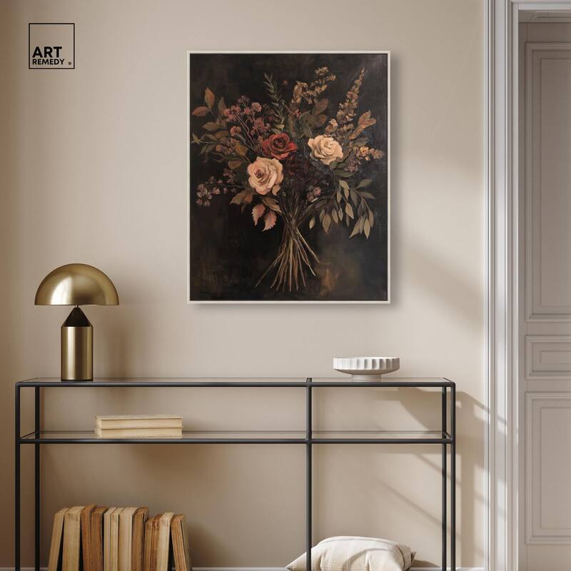 Rustic Roses Canvas by Art Remedy