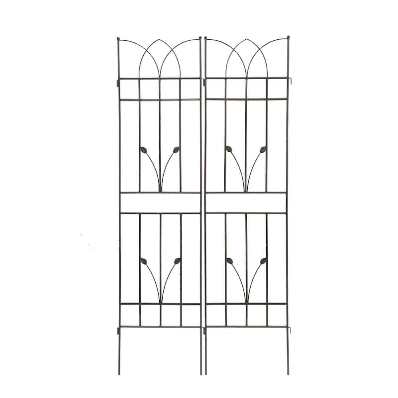 4 Pack Metal Garden Trellis 71" x 17.7" Rustproof Trellis