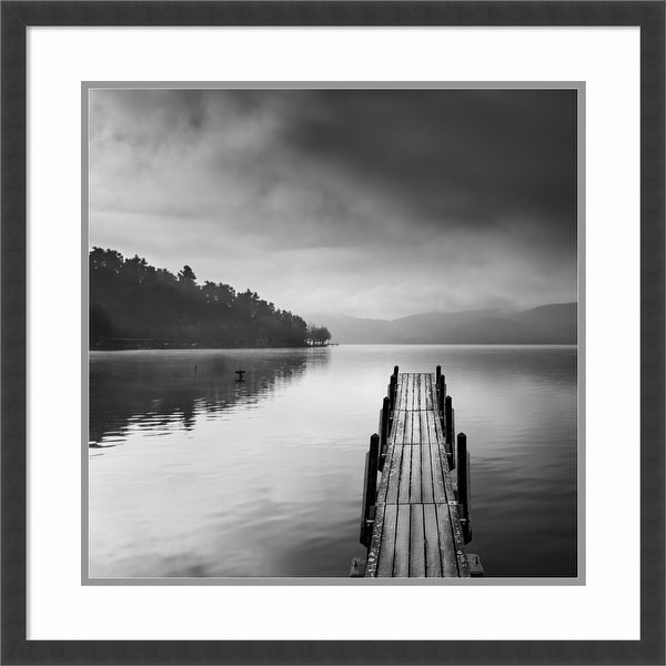 Framed Wall Art Print Lake view with Pier II by George Digalakis 25.50 x 25.50-inch. Opens flyout.