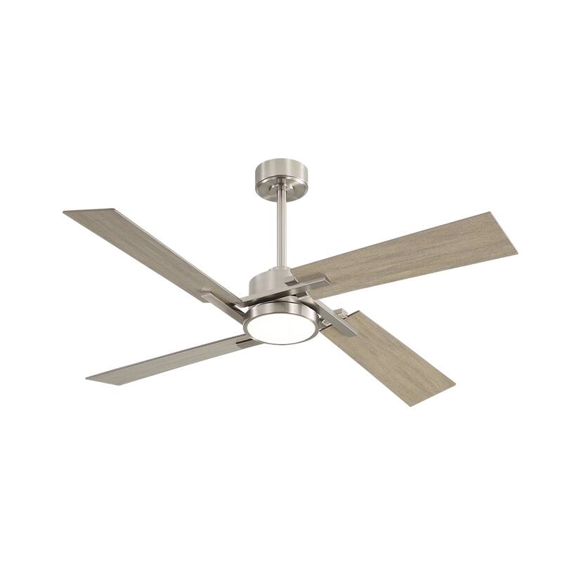 MLiAN 56 In./ 72 In. 4 Plywood Blades Indoor LED Light Ceiling Fan with Remote...