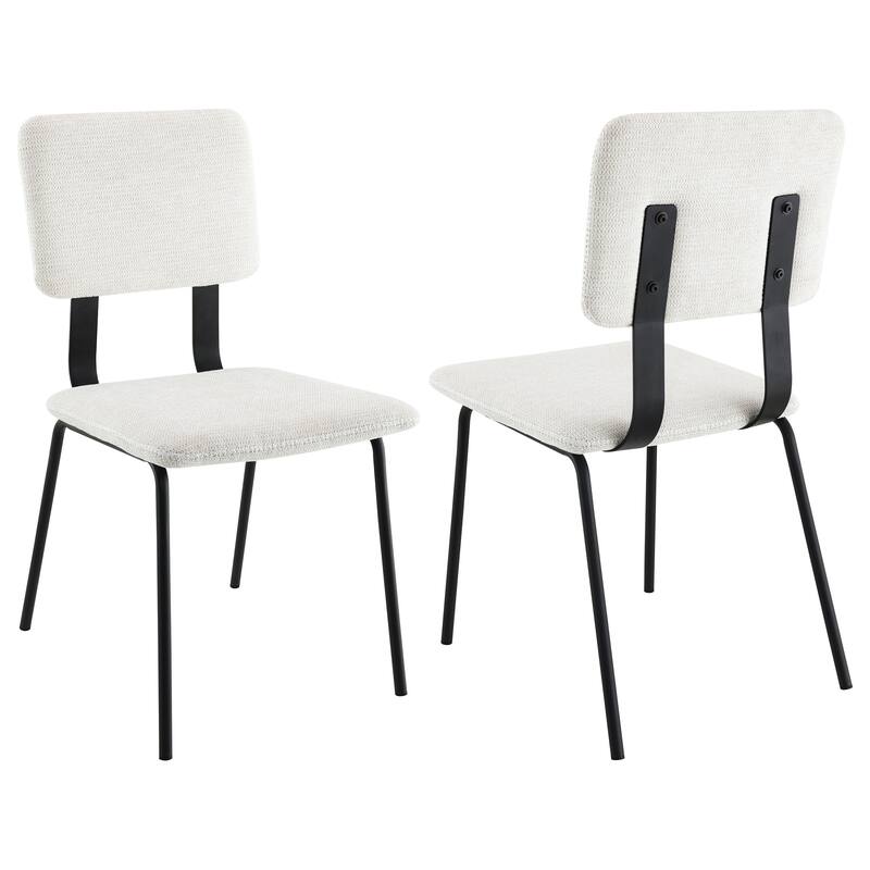 Calla Fabric Upholstered Dining Side Chair (Set Of 2) - White