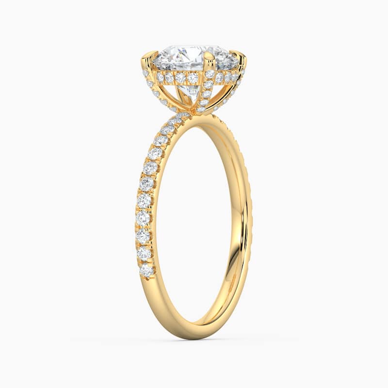 Auriya 14k Gold Lab Grown Round Diamond Luxe Hidden Halo Engagement Ring 1.00 to 5.00 ct. tw. (F-G, VS)