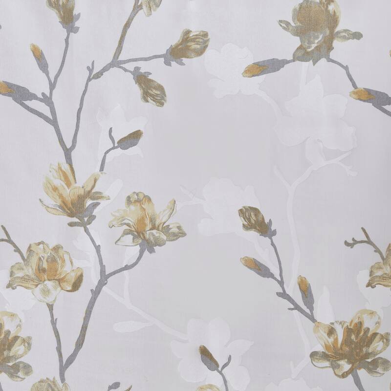 Madison Park Sylvan Floral Printed Burnout Shower Curtain