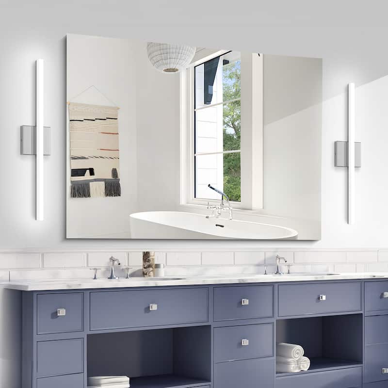 Modern Bathroom Vanity Light Mirror Makeup Front LED Lamp Waterproof