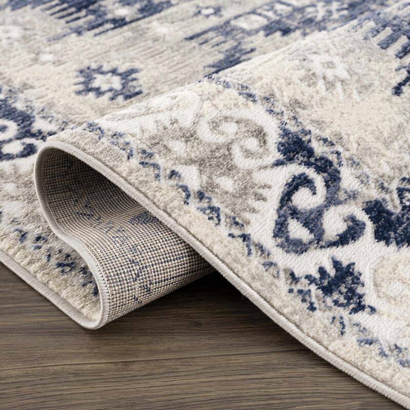 Brend Traditional Oriental Medallion Area Rug
