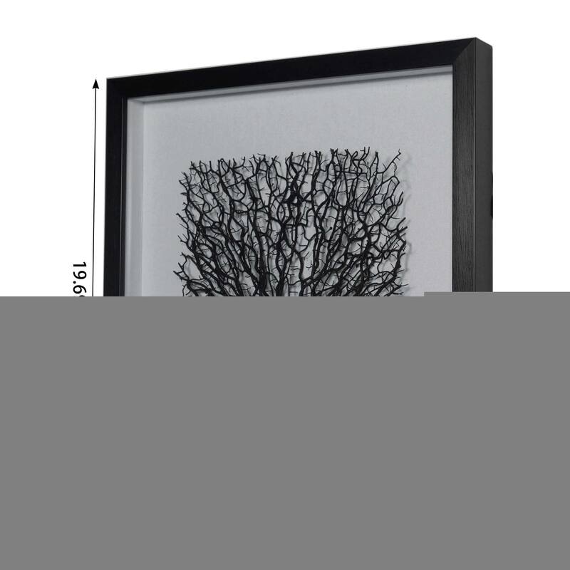 HUJI Withered Tree Shadow Box Wall Decor