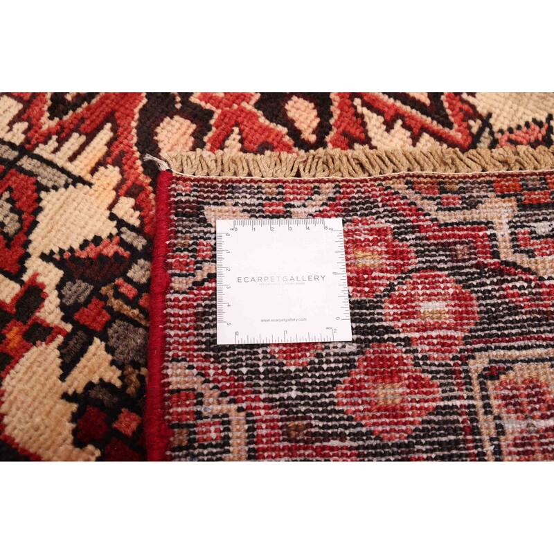 ECARPETGALLERY Hand-knotted Kayseri Vintage Dark Red Wool Rug - 4'7 x 6'8