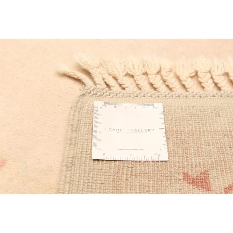 ECARPETGALLERY Hand-knotted Color Transition Beige Wool Rug - 2'8 x 8'4