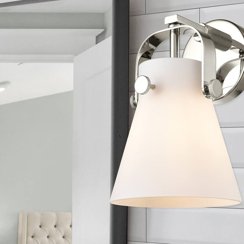 Innovations Lighting 423-1W-5-7 Pilaster II Cone Sconce Pilaster II