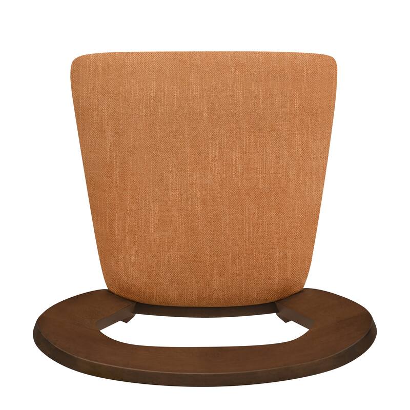 Dining Chairs Set of 2, Fabric Upholstered Dining Room Chairs Kitchen Side Chairs with Padded Seat and Open Back