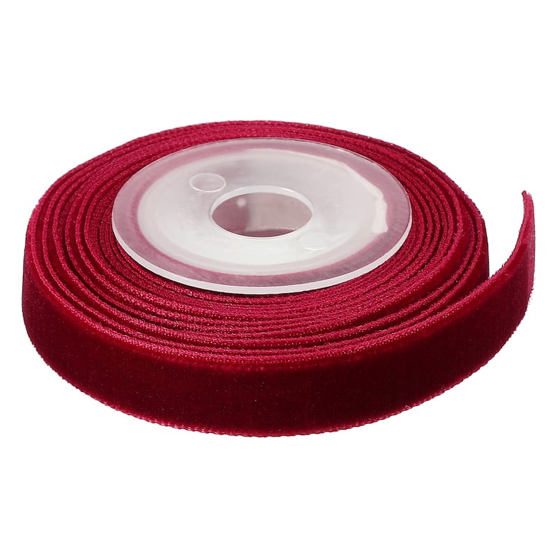 0.35" x 2.18 Yard Ribbon Single Faced Velvet Spool for DIY