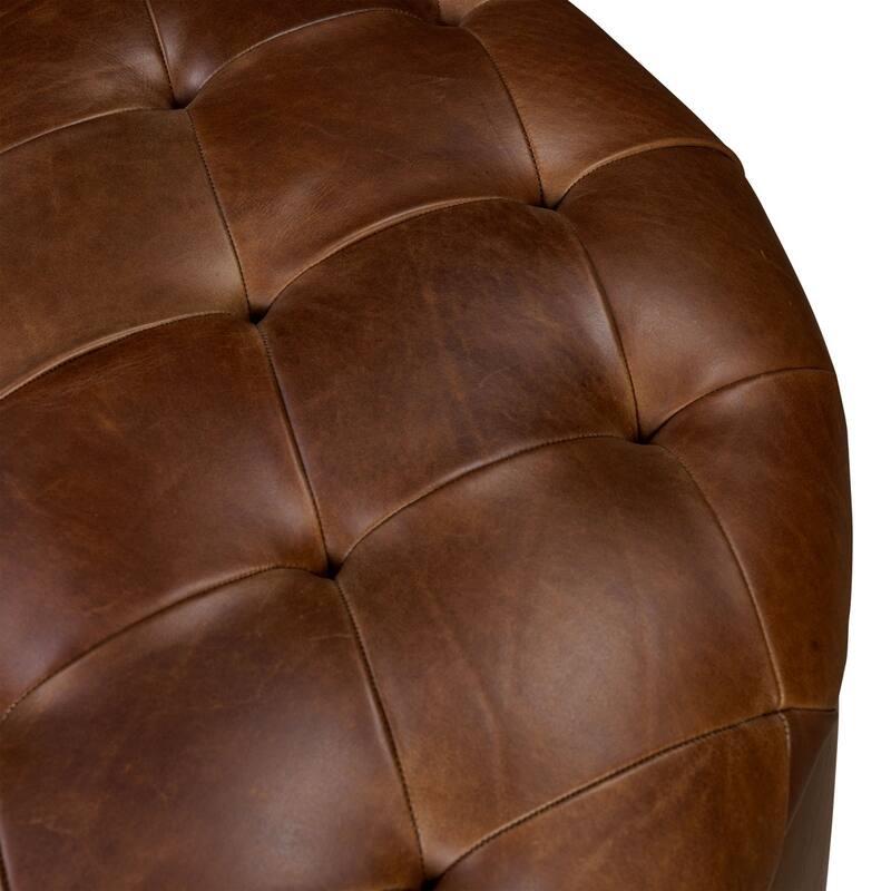 Poly & Bark Zahra Genuine Leather Storage Ottoman