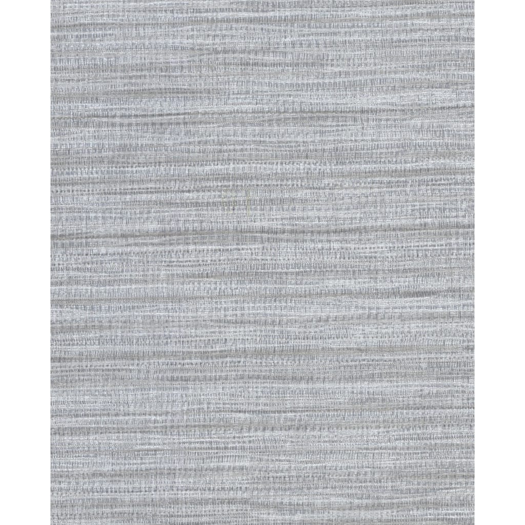 Coltrane Pewter Faux Grasscloth Wallpaper