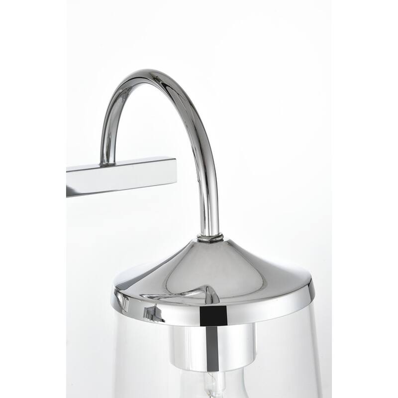 Avant 1 Light Black and Clear Bath Sconce