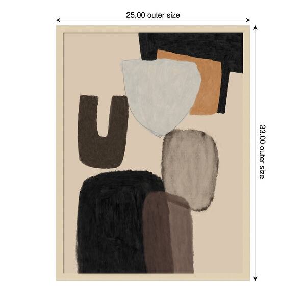 dimension image slide 4 of 18, Everywhere by Dan Hobday Wood Framed Wall Art Print
