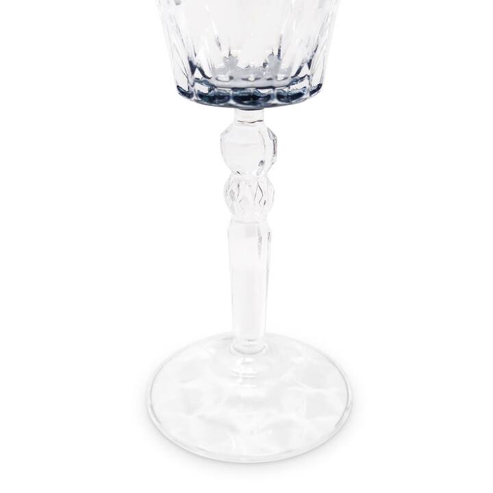 Water Glasses with Dimond Cut, Set of 6