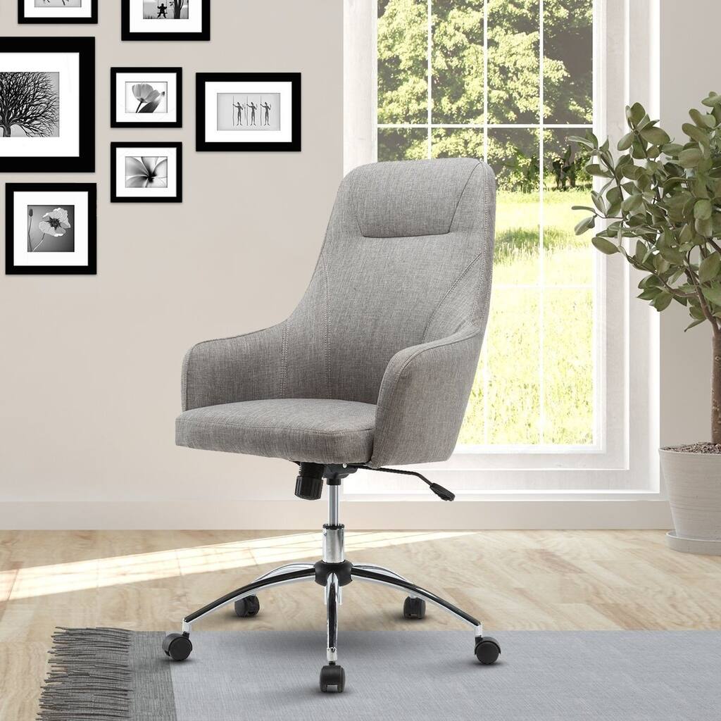 Comfy Height Adjustable Rolling Office Desk Chair